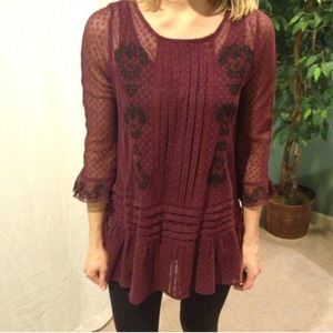 Free people lace top size small